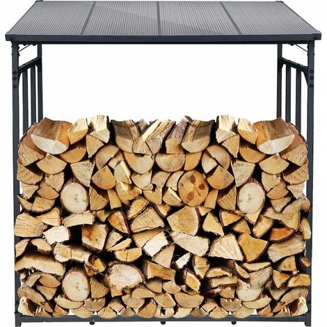 Range Bûches Extérieur 185 X 70 X 185 . Idéal rangement bois de chauffage (1/3)