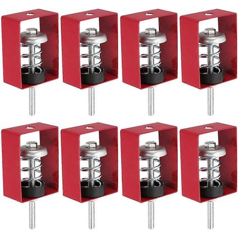 Suspensions isolateuses à ressort pour plafond, paquet de 8, amortisseurs mécaniques 44 lb pour processeur d'air de climatisation (1/5)