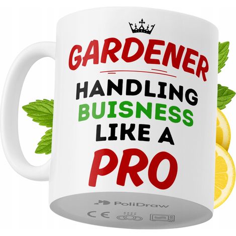 Lustiger Kaffee- oder Teebecher für Gärtner mit witzigem Textdesign – ideal für Geburtstage, Namenstage, Feiertage und besondere Anlässe. Hochwertiger Becher für Zuhause, Büro und Arbeit. Farbe: Weiß,