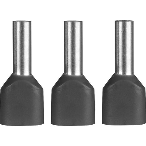 ERKO Capicorda doppi elettrici 100 pezzi Sezione del filo 4 mm2 Lunghezza 12 mm capicorda professionali in rame elettrozincato con isolamento in poliammide (1/5)