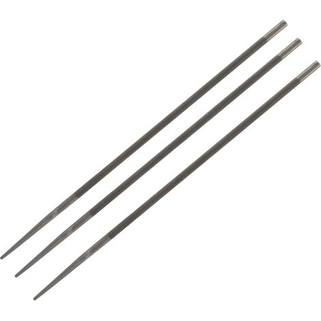 5,2-mm-Kettensägenkettenfeilen-Set (3-teilig), rund, zum manuellen Schärfen, Holzbearbeitungszubehör, Heimwerker-Werkzeugset (1/5)