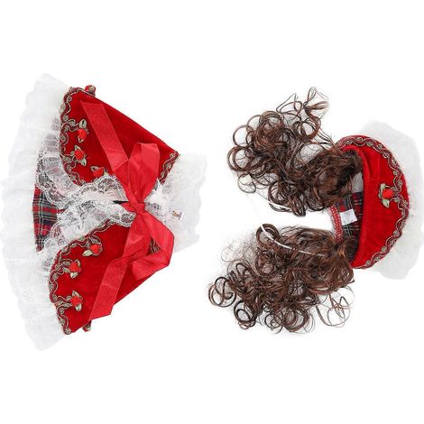 Mini cape magnifique pour petits animaux de compagnie, costume pour chiens et chats, adorable cape de princesse rouge PF20 S (1/3)