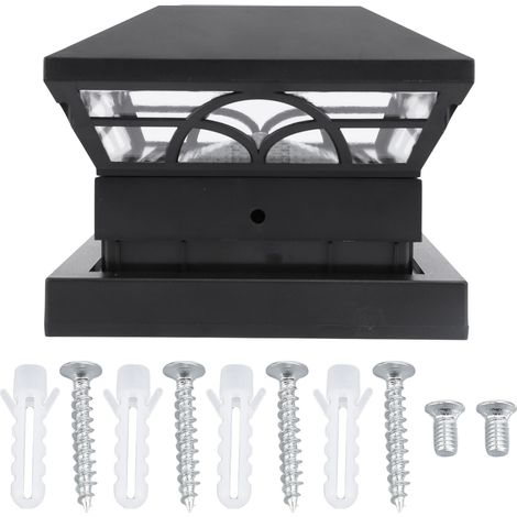 Ortviai Applique Solaire pour Pilier Extérieur IP65, LED Blanc/Chaud, 347 g, ABS/PC (1/5)