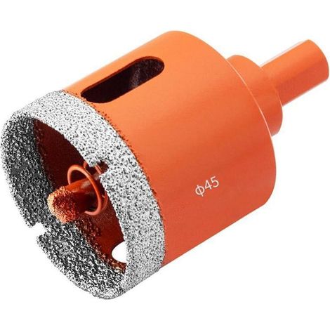 Diamant Lochsäge 45mm mit Zentrierbohrer für Fliesen, Glas, Granit (1/5)