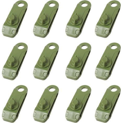 Pinces de Bâche Clips de Tente de Camping en Plastique Petite Pince à Oeillets pour Auvent Toile d'Ombrage de Jardin Activités de Plein Air (1/5)