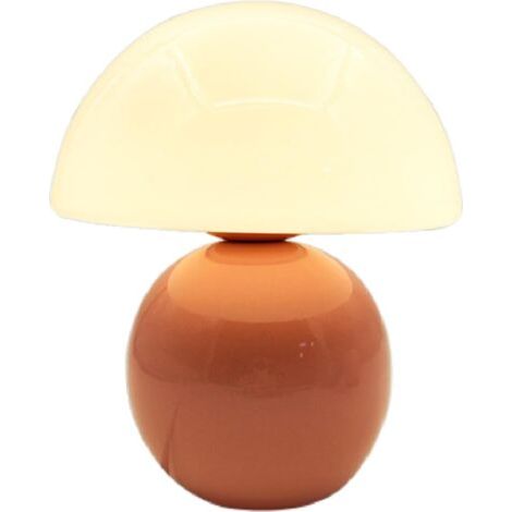 Moderne Cottage Accent Lampes de Table H21cm D19cm 3 Couleurs Rose Céramique Champignon Dôme Ombre Pour Chambre Salon Maison Maison Chevet Table de Chevet Bureau Famille (1/5)
