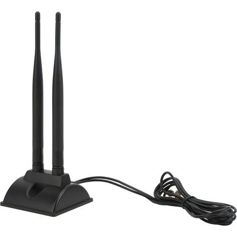 WLAN-Antenne 2,4 GHz/5,8 GHz Dualband 6 dBI RG174 Saugnapf-Router-Antenne für Smart Homes (1/5)