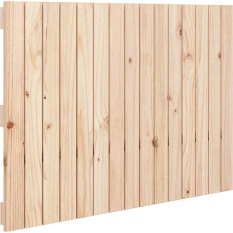 Testiera per dormire accessorio per camera da letto mobile da parete stile pallet 95,5 x 3 x 60 cm in legno di pino massiccio TDL0202744