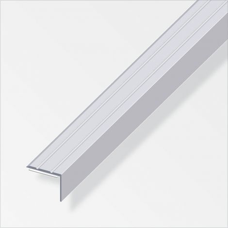 ALFER - 2mt - PROFILO DI CHIUSURA ANGOLIIN ALLUMINIO ANODIZZATO 25x8MM - COLORE ARGENTO