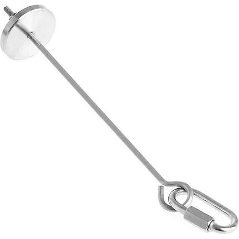 Porte-nourriture pour oiseaux, brochette à fruits en acier inoxydable avec crochet métallique, 5 po, 8 po de longueur (1/5)