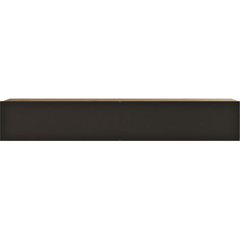 Mobile TV con 2 ante 295 x 180 x 315 cm effetto rovere nero 030007786