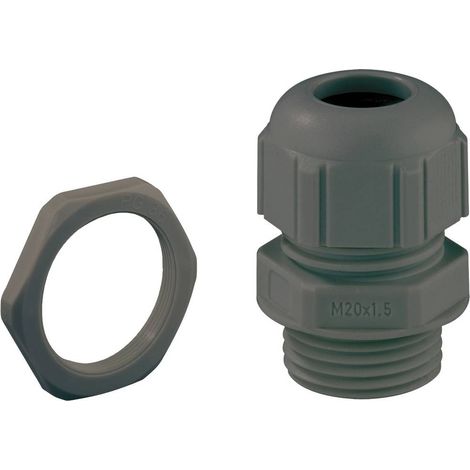 Spelsberg 22705001 Pressacavo filettato antiurto, con antistrappo, con controdado M50 Plastica Nero 1 pz. (1/2)