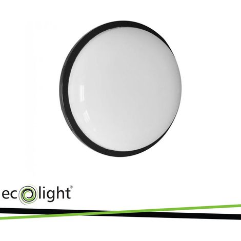 LED TORTON 20W 4000K 1800LM IP65 ROTONDO NERO                                                            - Luce NATURALE
