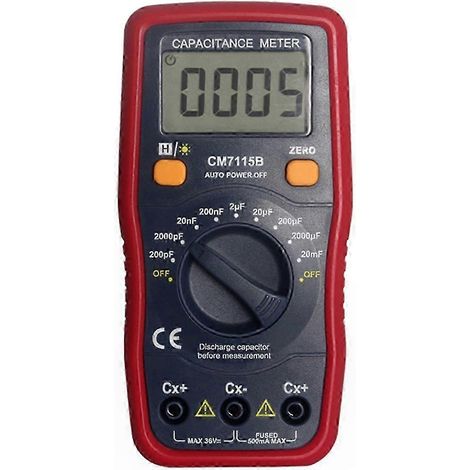 Condensateur Testeur LCD Digital pour Mesures Électriques Multimètre de Précision (1/5)