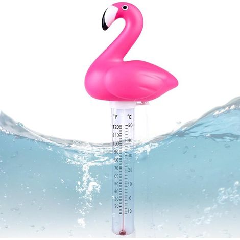 Termómetro flotante para piscina，termómetro irrompible para piscina，termómetro flotante para agua，estanques de peces y piscinas para bebés (rosa) (1/5)