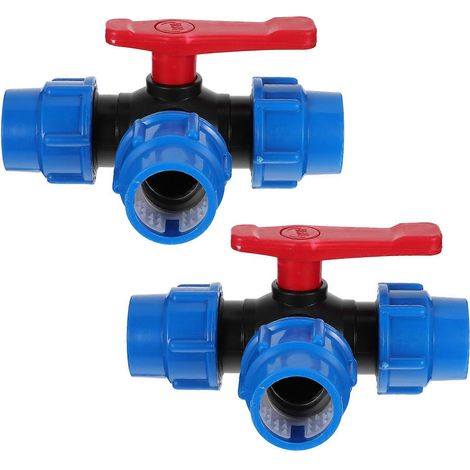Raccord en T pour tuyau d'irrigation agricole, adaptateur en 4 pièces (1/5)