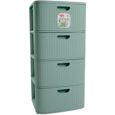 Cassettiera Domus 4 Cassetti Green Tea 40 x 40 x 80 cm