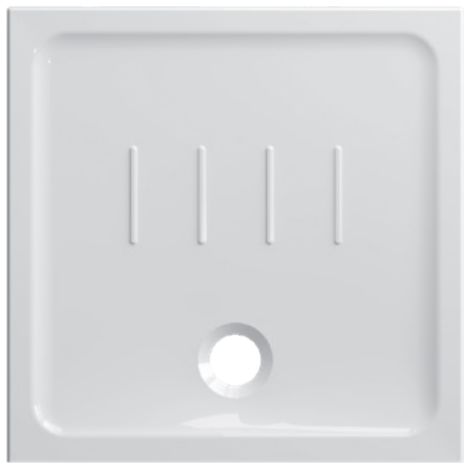 Receveur de douche en céramique 80x80 cm Globo Docciaviva série H4.5 DV4080BI  Blanc - Céramique