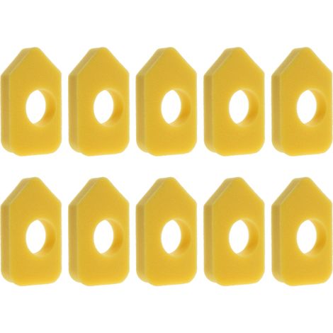 Lot de 10 filtres en mousse de rechange pour purificateur d'air de tondeuse à gazon, élément filtrant en éponge. (1/5)
