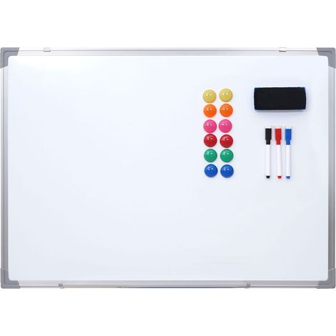 Tableau blanc HHG-831, magnétique, accessoires inclus, 60x45cm