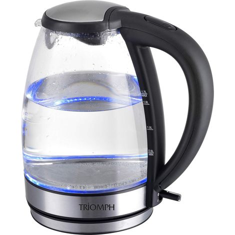 Bouilloire Electrique, Noir/Verre Transparent, 1, 7 L (1/5)