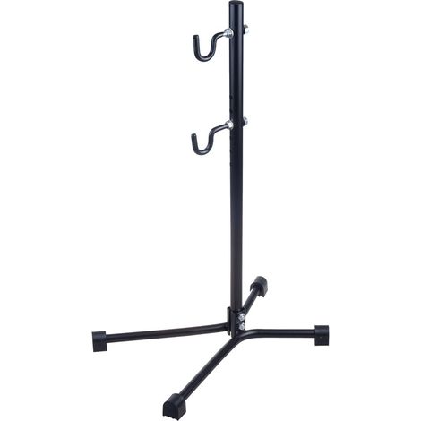 Maclean Bicycle Service Floor Mount Steel Adjustable Height 20kg MTB Bikes Wheels up to 27.5" (1/5)
