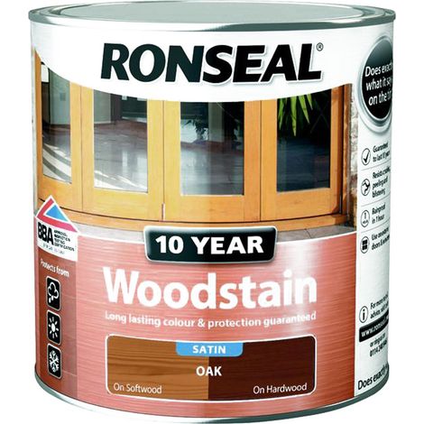 Ronseal 10 Year Woodstain Oak 2.5 litre (1/5)