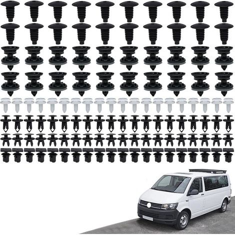 120 piezas de sujetadores de moldura interior para montaje en panel de coche compatibles con Passat (1/5)