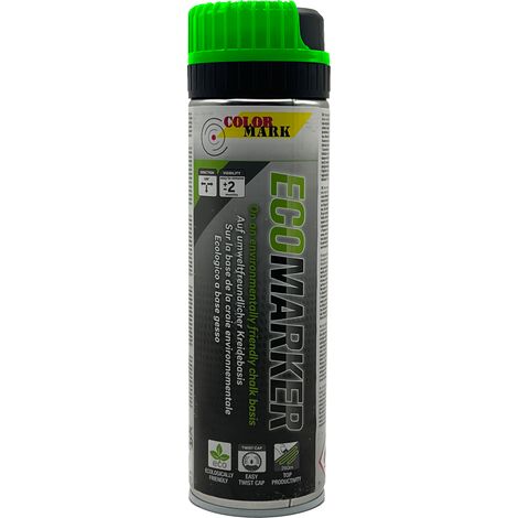 Tiza en aerosol para marcar la nieve. Verde brillante. (1/5)
