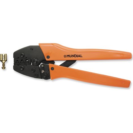 PINZA CRIMPATRICE A CRICCHETTO PER CAPICORDA NON ISOLATI APERTI 220mm MUNDIAL (1/2)