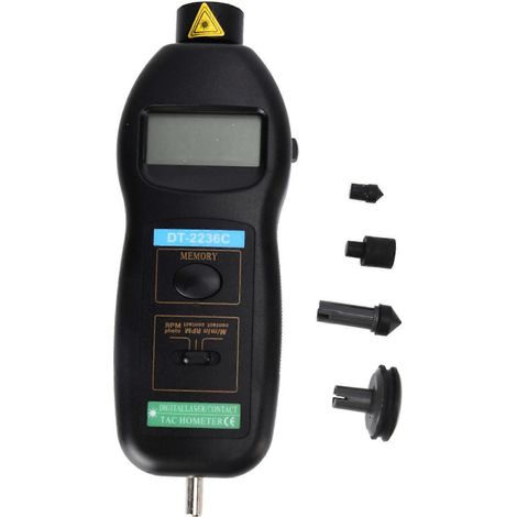 DT-2236C Laser-Drehzahlmesser, digitaler Kontakt-Drehzahlmesser, multifunktionales Geschwindigkeitsmessgerät