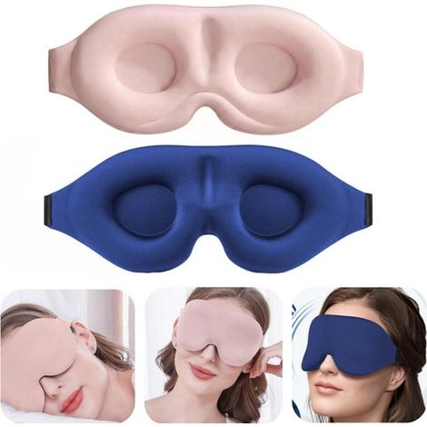 Masque occultant Masque respirant Style 3D Masque de sommeil (plusieurs couleurs, 25133 cm) (1/5)