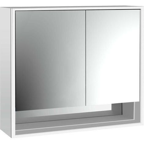 emco loft Lichtspiegelschrank mit Unterfach, 800mm, 2 Türen, (1/5)