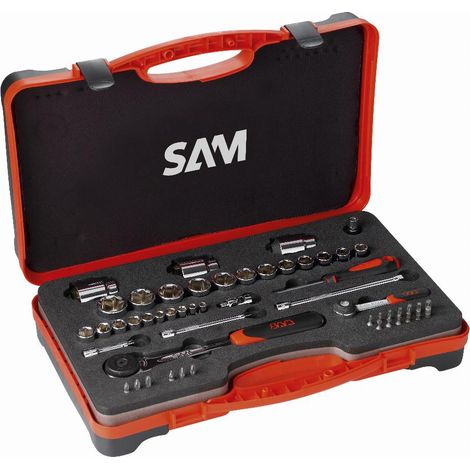 Set di 52 bussole e accessori SAM OUTILLAGE da 1/4'' e 1/2'' - 75-RS1