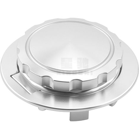 Accessoires compatibles avec BMW Latte R Nine T Climber modifiés : Bouchon de réservoir de carburant magnétique rotatif en alliage d'aluminium CNC (argent) (1/5)