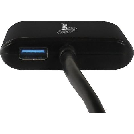 ALLNET Adaptador de red USB 3.0 Tipo-A 2x + 1x Hub USB 3.0 ALL-NC-2G-102-USB-A