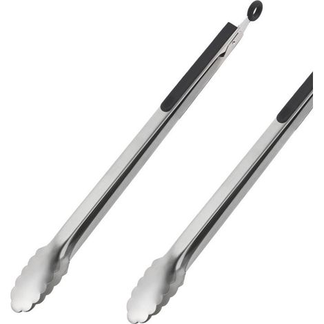Pinces GrillMaster, outils BBQ en acier inoxydable robuste 17 pouces, lot de 2 (1/5)