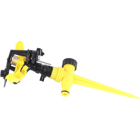 Arroseur rotatif 360° pour jardin, sprinkler circulaire d'irrigation de pelouse, pulvérisateur d'eau extérieur pour arrosage automatique (1/5)