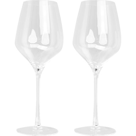 Set de 2 verres à vin 630 ml en verre cristal transparent pour maison, hôtel, restaurant (1/5)