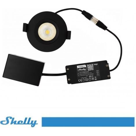 Shelly Faretto LED Smart da Incasso Hilux Wi-Fi + Bluetooth orientabile nero