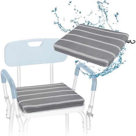 Shower Seat Cushion, Bath Bench, Shower Chair for Elderly, Disabled, Transfer Bench, Padded Bath Stool for Disabled People (Only 1 Cushion) (1/5)