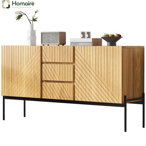 Flur- Garderobenschrank natur aus Polyester 150 x 40 x 75 cm HOMAIRE (1/5)