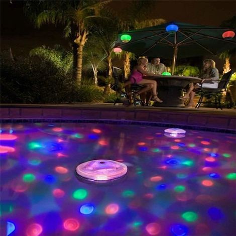 Lampe flottante sous-marine - LED - Multi-couleur - Facile à installer - ABS
