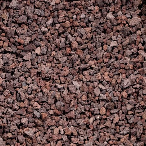 Pouzzolane rouge 8/16 mm – Sac 13,5 kg – Granulométrie adaptée pour aménagements extérieurs – Utilisation avec feutre géotextile