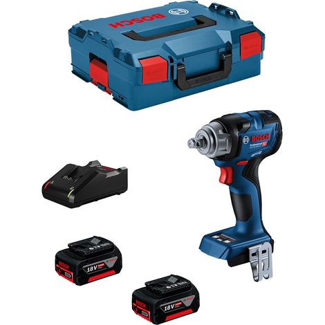 Bosch Professional 18V System atornillador de impacto a batería GDS 18V-330 HC (par apriete 330 Nm y par arranque 560 Nm, incl. 2 bat de 5,0 Ah, cargador GAL 18V-40,L-BOXX) (1/5)