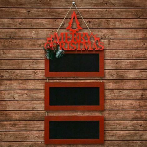 TrAdE Shop Traesio - Lavagne In Legno Con Scritta Merry Christmas 3 Colori 57cm Decorazioni Natalizie - (1/2)