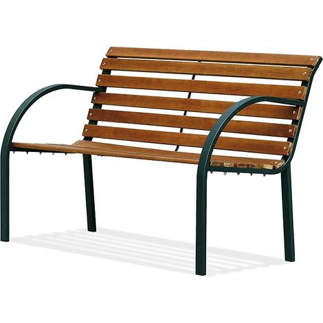 PANCHINA IN GHISA e LEGNO "ORACLE" PAPILLON 122x60xH80 (1/6)