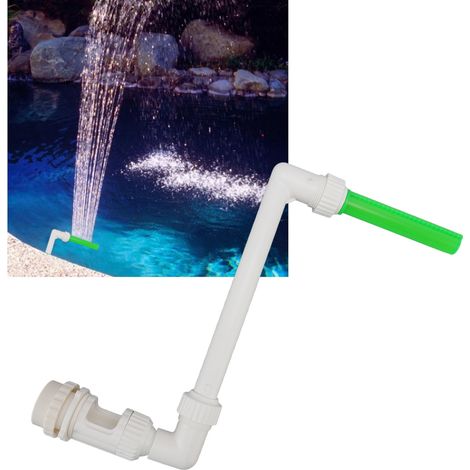 Fontaine de Décoration pour Piscine avec Tuyère Fluorescente PVC G1 1/2 à G2 - Direction et Hauteur Réglable (1/5)