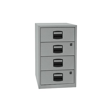 Armario auxiliar PFA  4 cajones universales  plateado