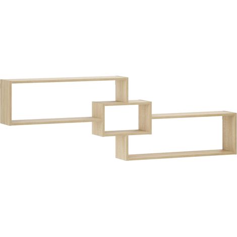 Wall Shelf Sonoma Oak 158 x 17 x 53 cm Engineered Wood vidaXL (1/5)